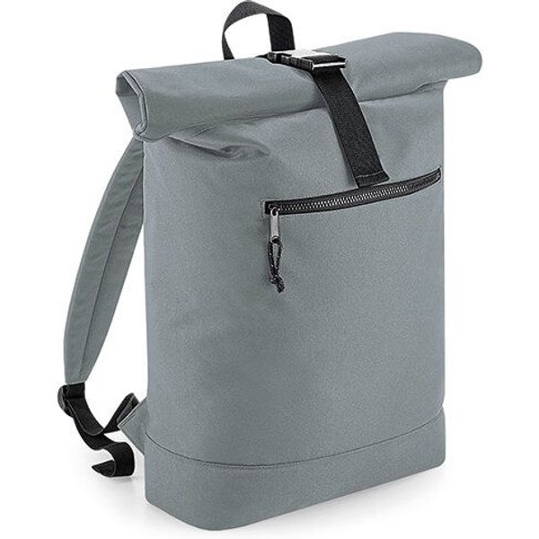 BagBase Kurierrucksack Recycelter Roll-Top Rucksack Backpack Rolltop Notebook Fach