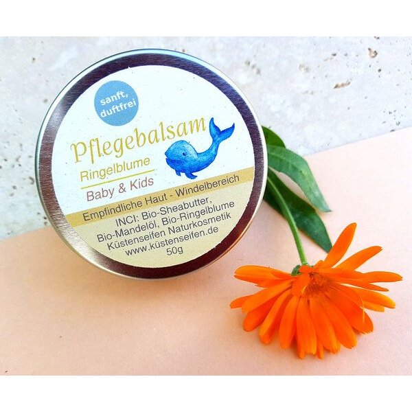 Küstenseifen Manufaktur Baby & Kids Pflegebalsam - empfindliche Haut (Windelbereich) - Ringelblume