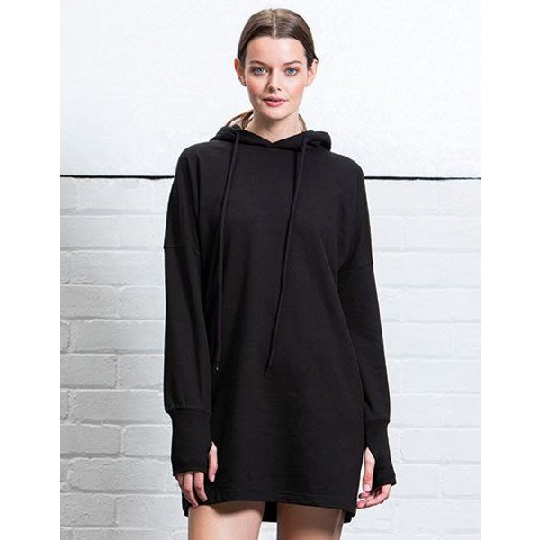 Mantis Damen Women`s Hoodie Dress Langer Hoodie
