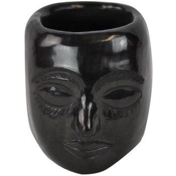 Mitienda Shop Handgemachte Dekovase aus Mexiko Mask aus Keramik
