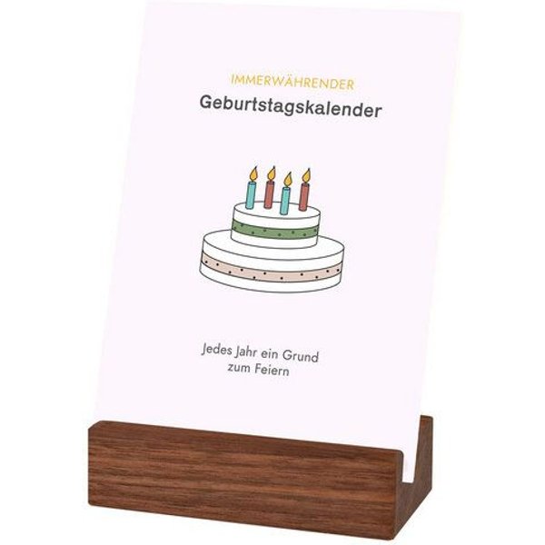 klotzaufklotz Geburtstagskalender mit Karten "Minimalist"