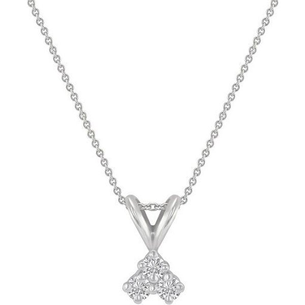 Eppi Goldene Kette mit drei synthetischen Diamanten Froze
