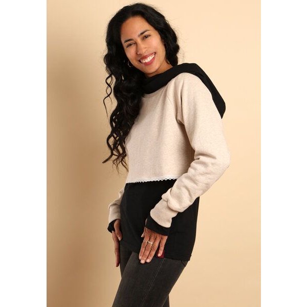 Die rote Zora Damen Kurzsweater aus Bio-Baumwolle