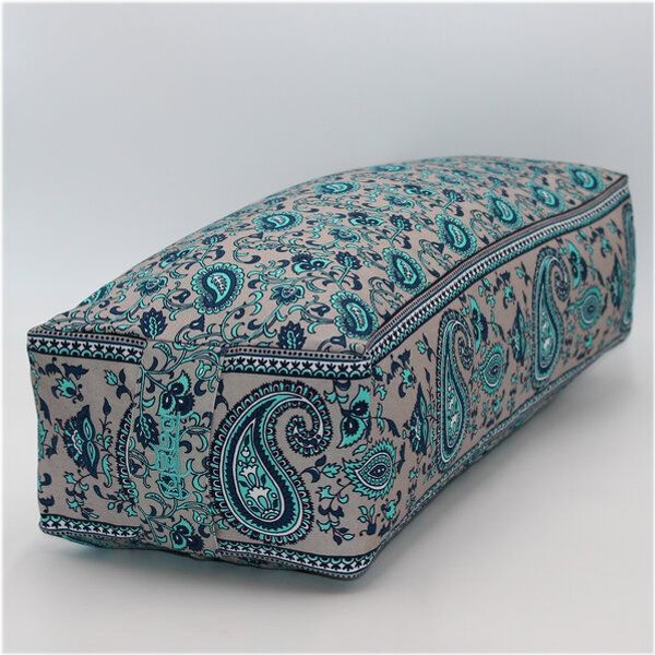 BAGHI Yoga Bolster Restorative Flower Power aus Baumwolle 60x24x15cm