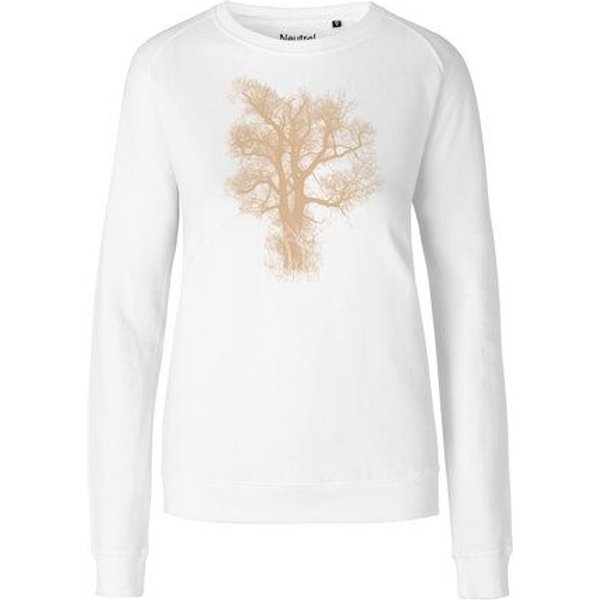 Peaces.bio - handbedruckte Biomode Bio Damen-Sweatshirt Chestnut