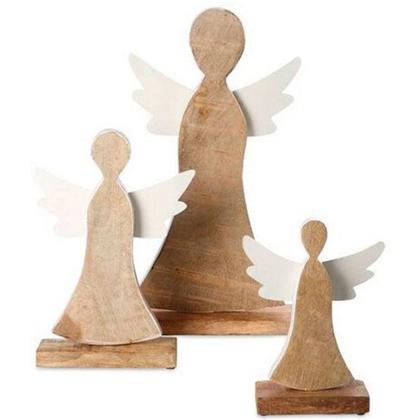 Mitienda Shop Engel Holz Weihnachtsdeko 21cm