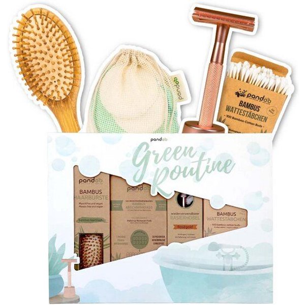 pandoo Geschenkset für das Badezimmer - GREEN ROUTINE