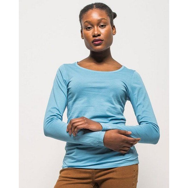 Alma & Lovis Langarmshirt aus 100% Bio-Baumwoll-Jersey (kbA) | Pure Shirt