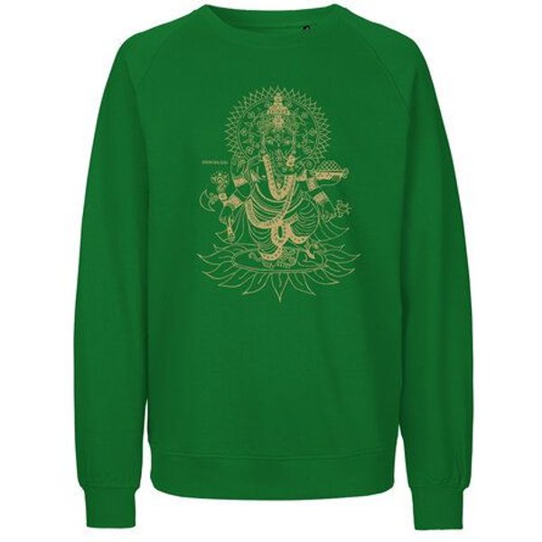 Peaces.bio - handbedruckte Biomode Bio Herren-Sweatshirt Ganesha