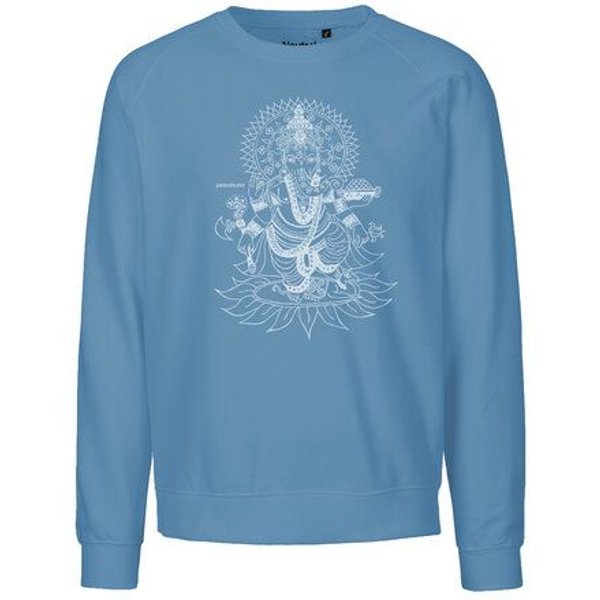 Peaces.bio - handbedruckte Biomode Bio Herren-Sweatshirt Ganesha