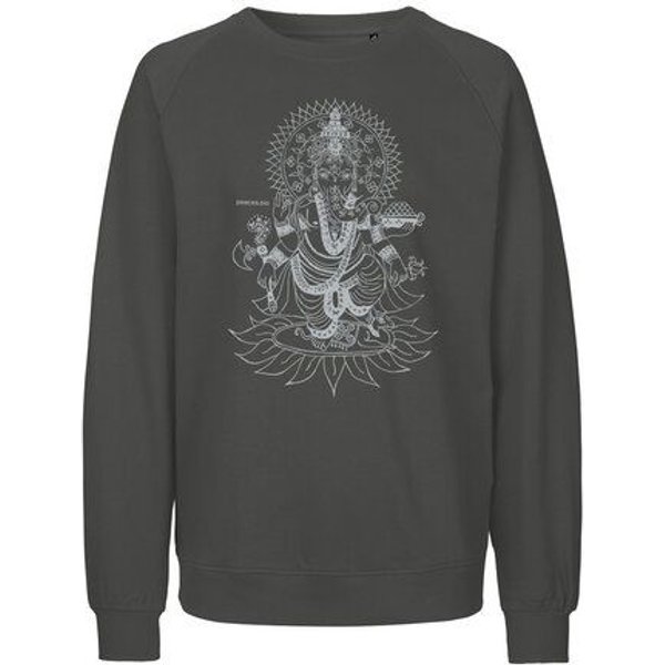 Peaces.bio - handbedruckte Biomode Bio Herren-Sweatshirt Ganesha