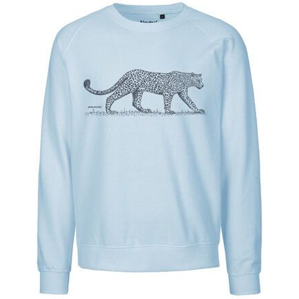 Peaces.bio - handbedruckte Biomode Bio Herren-Sweatshirt Leopard