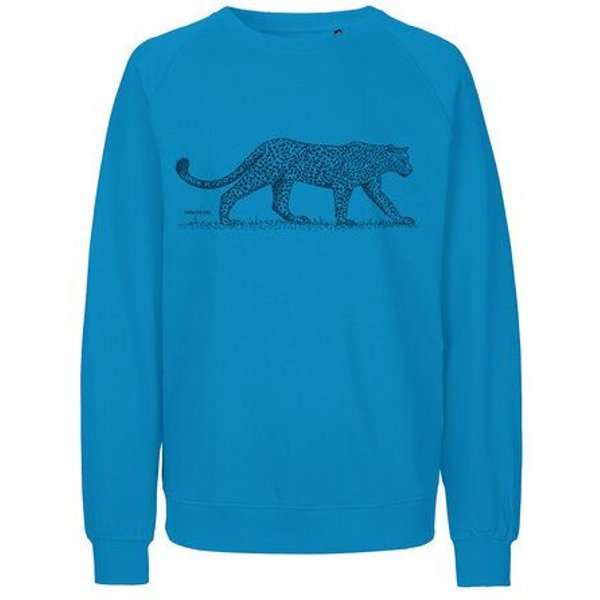 Peaces.bio - handbedruckte Biomode Bio Herren-Sweatshirt Leopard