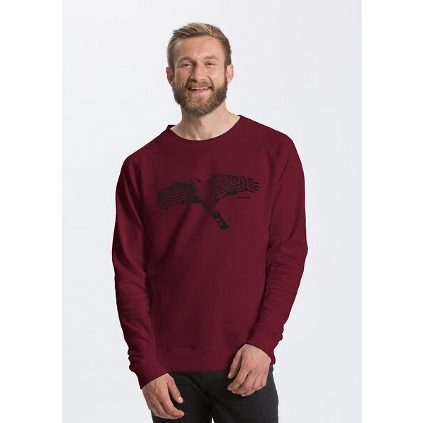 Peaces.bio - handbedruckte Biomode Bio Herren-Sweatshirt Sperber