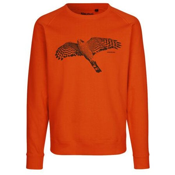 Peaces.bio - handbedruckte Biomode Bio Herren-Sweatshirt Sperber