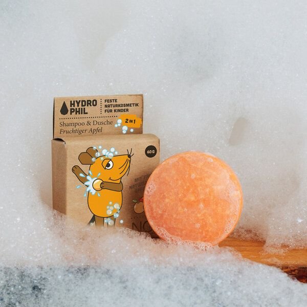 HYDROPHIL Festes 2in1 Shampoo & Dusche für Kids | Naturkosmetik |