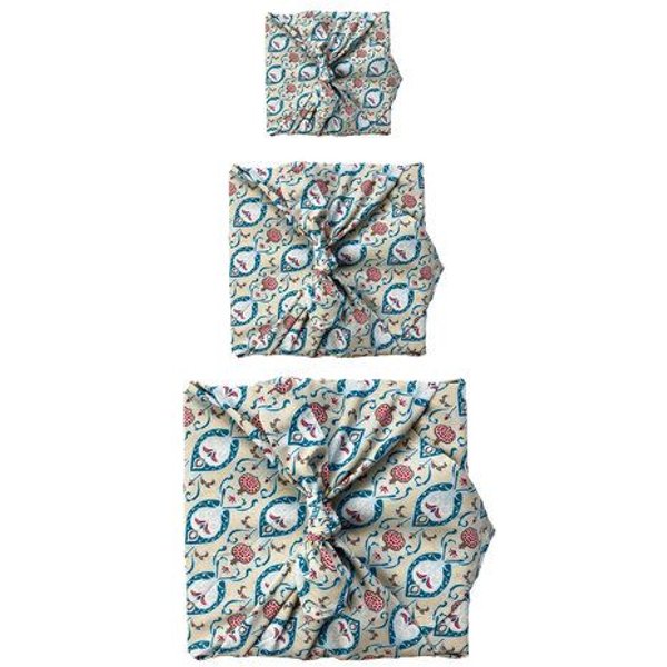 FabRap Gift Wrap Wiederverwendbare Geschenkverpackung Furoshiki - FabRap Set mit drei Größen (einseitig)