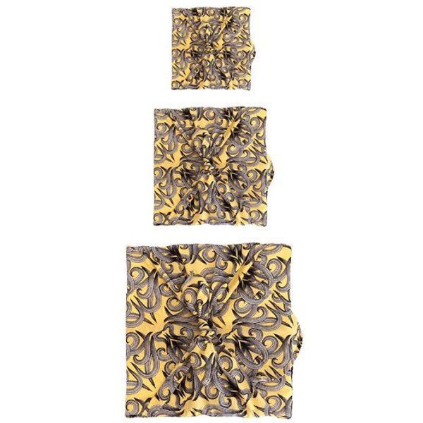 FabRap Gift Wrap Wiederverwendbare Geschenkverpackung Furoshiki - FabRap Set mit drei Größen (einseitig)