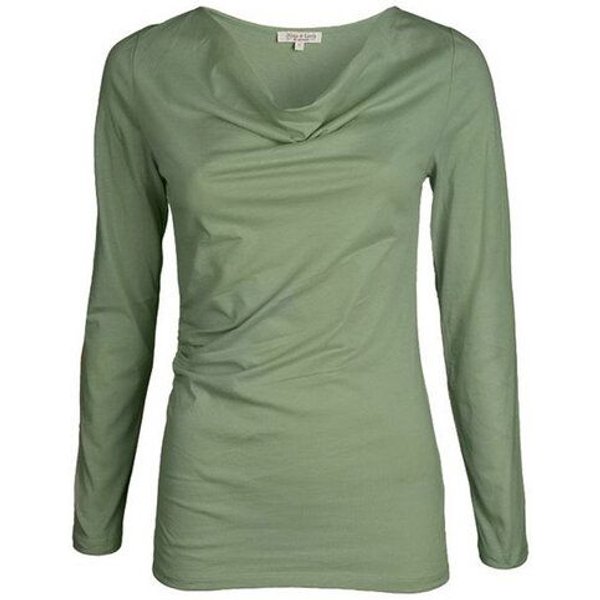 Alma & Lovis Langarmshirt mit Wasserfallausschnitt | Cascade Shirt