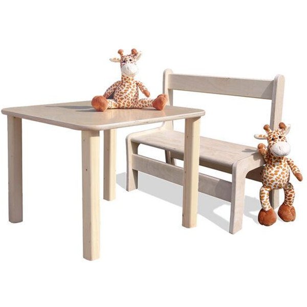 Die Schreiner Christoph Siegel Kindersitzgruppe - Tisch und 1 Bank