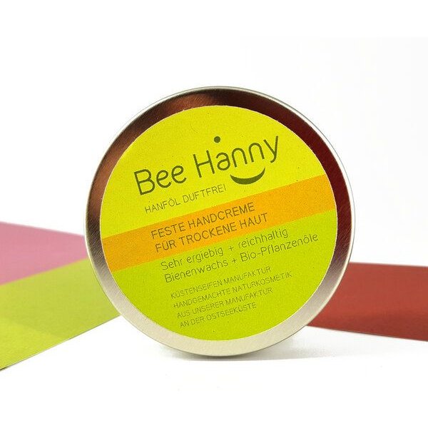 Küstenseifen Manufaktur Feste Handcreme Hanföl ohne Duft / Bodybutter Sensitiv