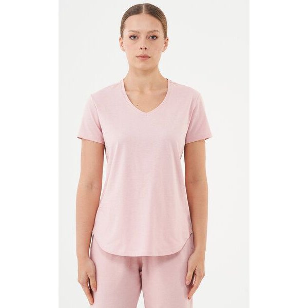 ORGANICATION ESSENTIALS-TUBA- Basic T-Shirt aus Bio-Baumwolle mit V-Ausschnitt