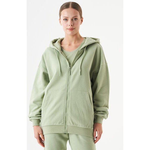 ORGANICATION ESSENTIALS-JALE- Soft Touch Sweatjacke aus Bio-Baumwolle