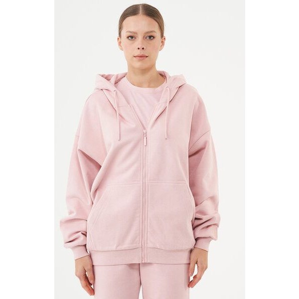 ORGANICATION ESSENTIALS-JALE- Soft Touch Sweatjacke aus Bio-Baumwolle