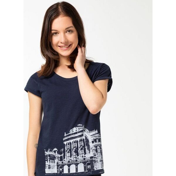 Spangeltangel Damenshirt "Opernhaus", T-Shirt bedruckt, Frauen, festlich leger
