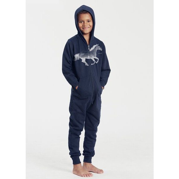 Peaces.bio - handbedruckte Biomode Jumpsuit Horsepower Kinder