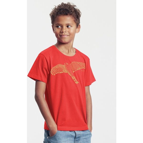 Peaces.bio - handbedruckte Biomode Bio-Kinder T-Shirt Sperber