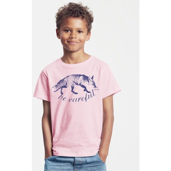 Peaces.bio - handbedruckte Biomode Bio-Kinder T-Shirt Be Careful