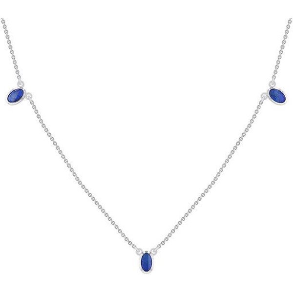 Eppi Goldene Kette mit drei blauen Opalen Juuso