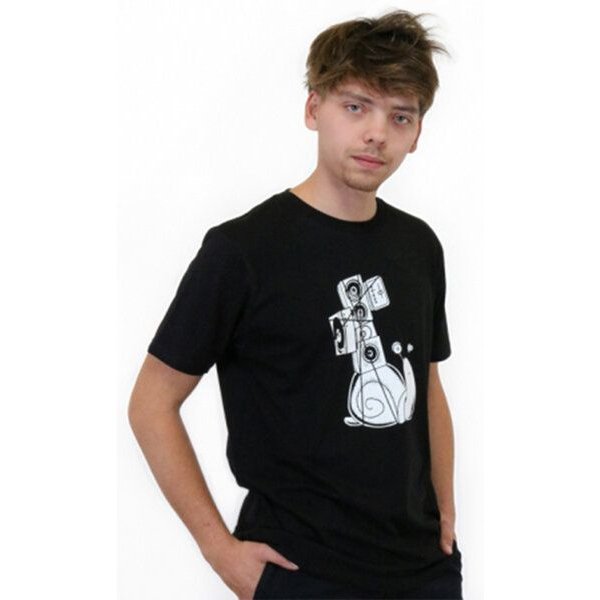 Spangeltangel T-Shirt "Soundschnecke", Herren, Bio-Baumwolle, Siebdruck, Musik