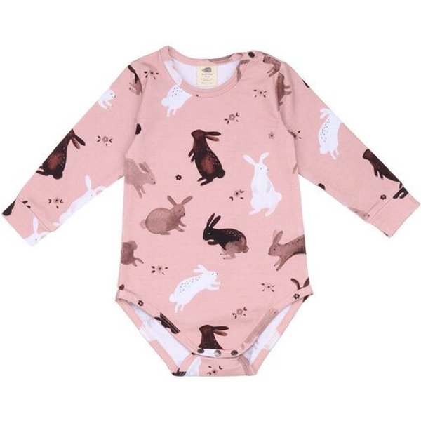Baby Body Langarm *Happy Rabbits* Gots & Bio | Walkiddy