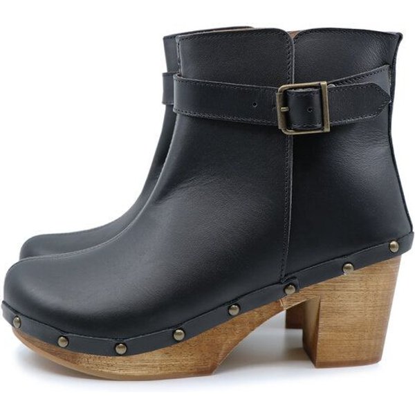 Sophia - Clogs Stiefel mit Absatz - Premium Holz Clogs von me&myClogs - mid heel