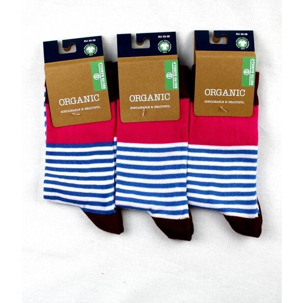 Bruno Barella GOTS zertifizierte Biobaumwolle Socken in "3er Pack"