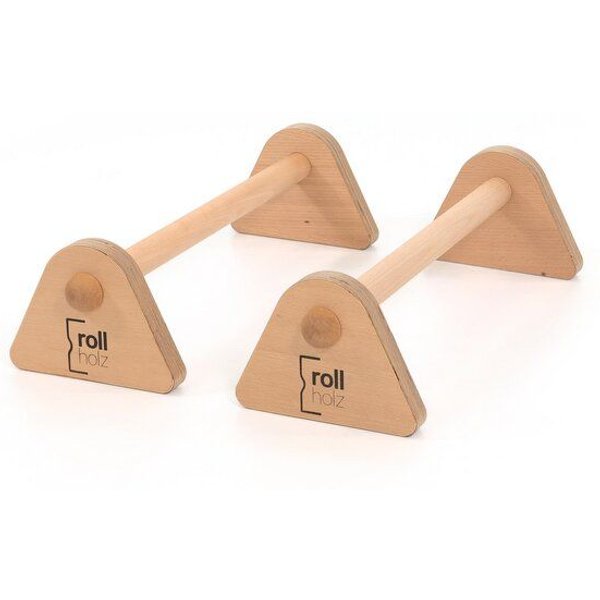 rollholz Barren aus Holz für Liegestütz und Co.