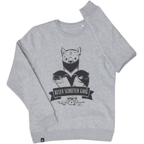 päfjes Otter Schotter Gang - Fair Wear Unisex Sweater - Heather Grey