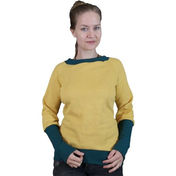 liebewicht Pullover Sweatshirt kurz mit langen Bündchen