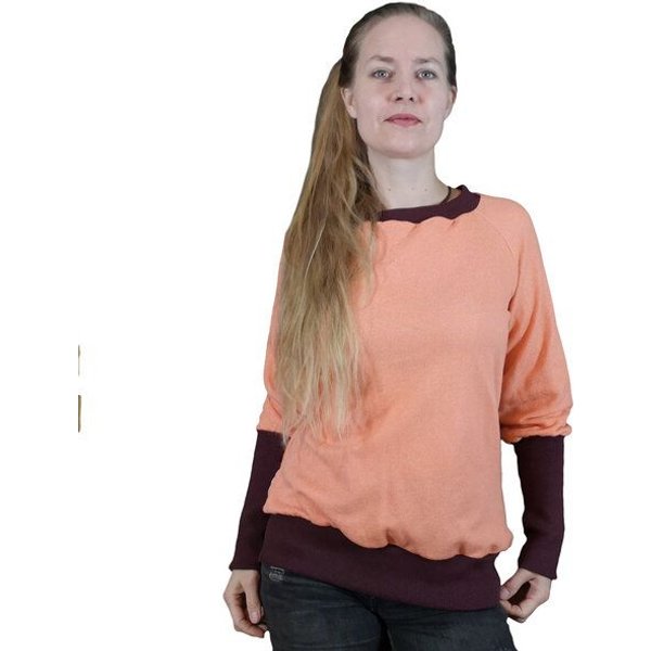 liebewicht Pullover Sweatshirt kurz mit langen Bündchen