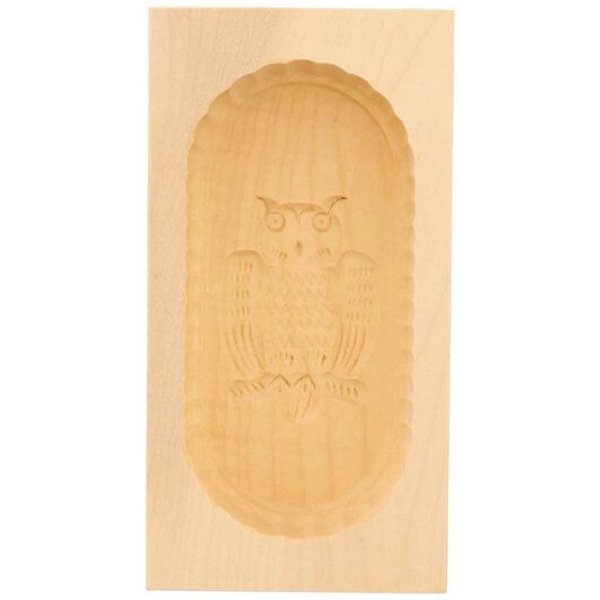 Mitienda Shop Butterform aus Holz Eulen Motiv, Sturz-Form 250g