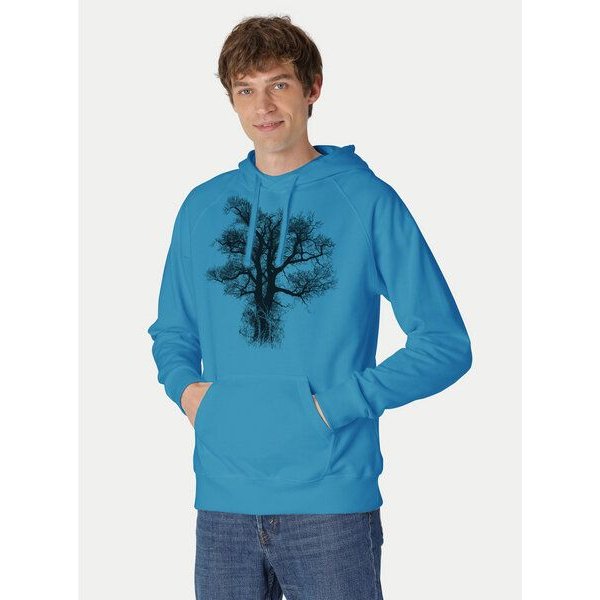 Peaces.bio - handbedruckte Biomode Bio-Herren-Kapuzensweater Chestnut