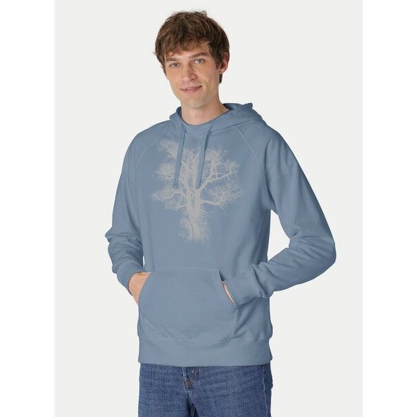 Peaces.bio - handbedruckte Biomode Bio-Herren-Kapuzensweater Chestnut