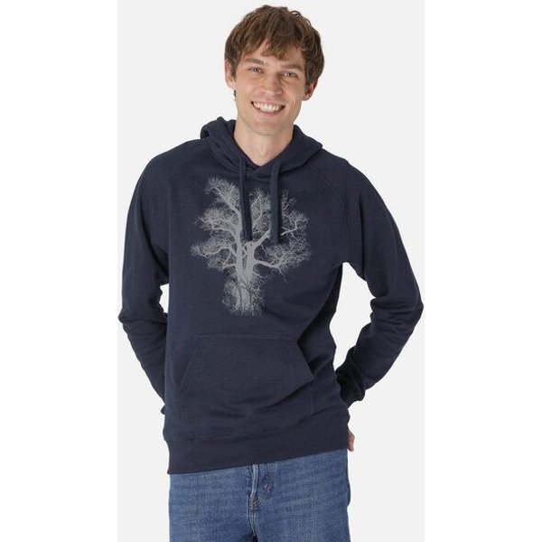 Peaces.bio - handbedruckte Biomode Bio-Herren-Kapuzensweater Chestnut