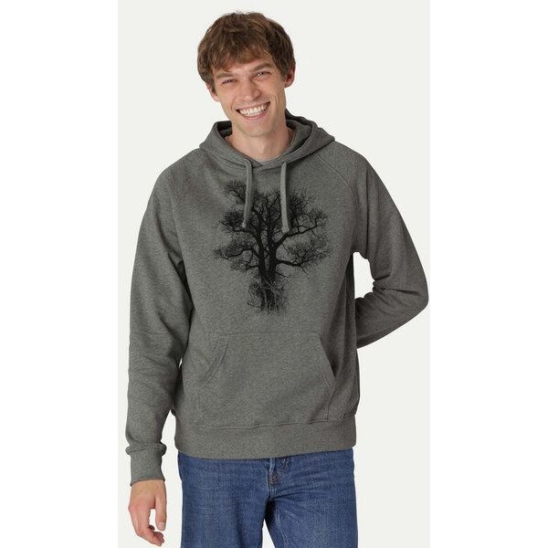 Peaces.bio - handbedruckte Biomode Bio-Herren-Kapuzensweater Chestnut