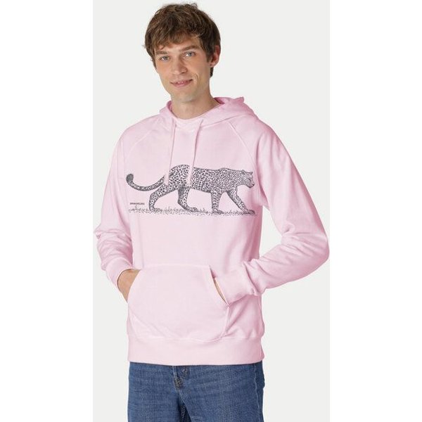 Peaces.bio - handbedruckte Biomode Bio-Herren-Kapuzensweater Leopard