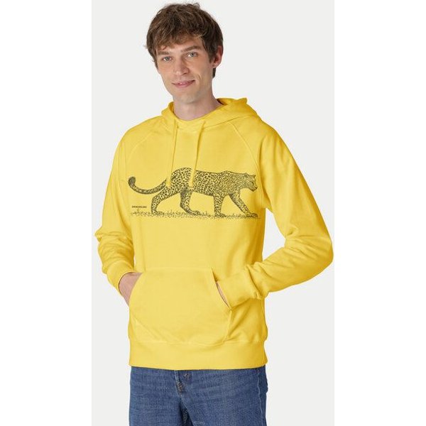 Peaces.bio - handbedruckte Biomode Bio-Herren-Kapuzensweater Leopard