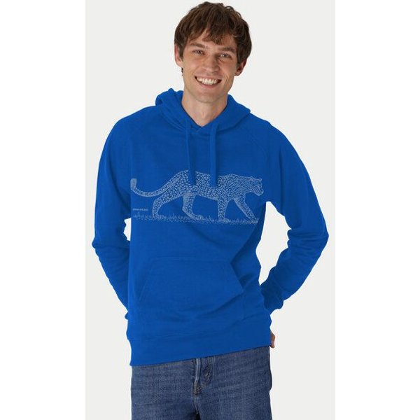 Peaces.bio - handbedruckte Biomode Bio-Herren-Kapuzensweater Leopard