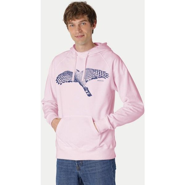 Peaces.bio - handbedruckte Biomode Bio-Herren-Kapuzensweater Sperber